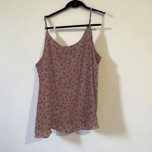 Maurices purple and pink flowy‎ tank L